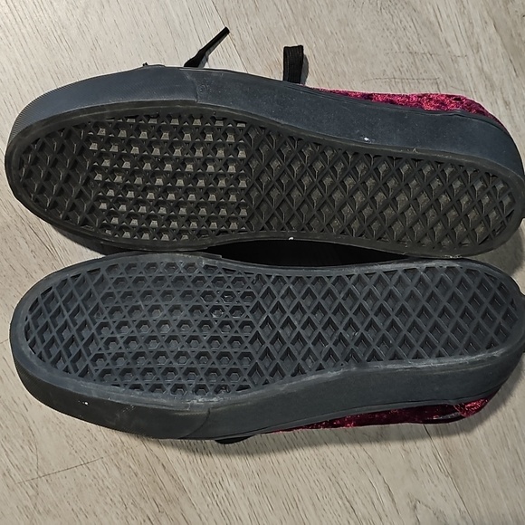 Vans Off The Wall Burnt Russet Maroon Crushed. Vans Velvet Maroon Sneakers - Picture 7 of 11